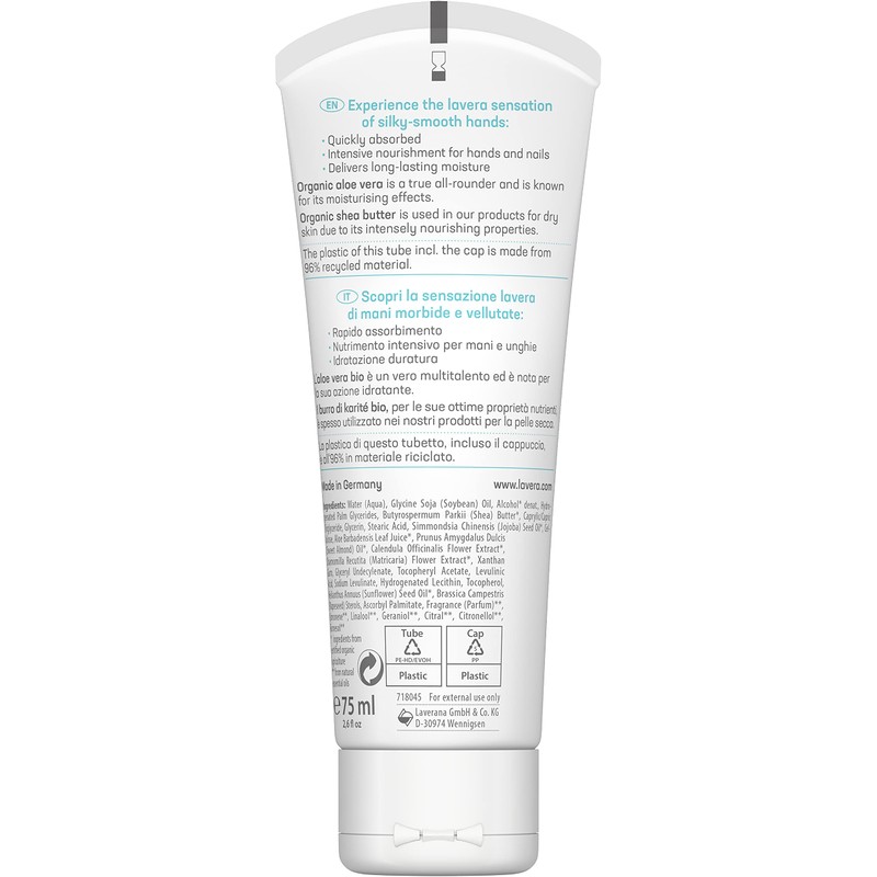 lavera basis sensitiv Crema Mani - cosmetici naturali - vegan