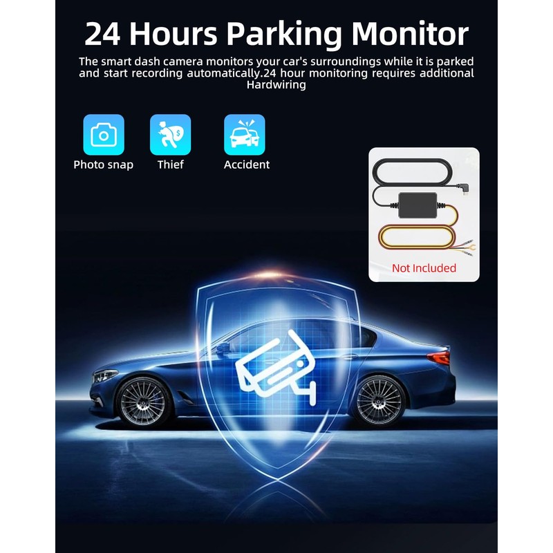 NHOPEEW 720P Dash Cam Front - 720P Mini Dash Camera