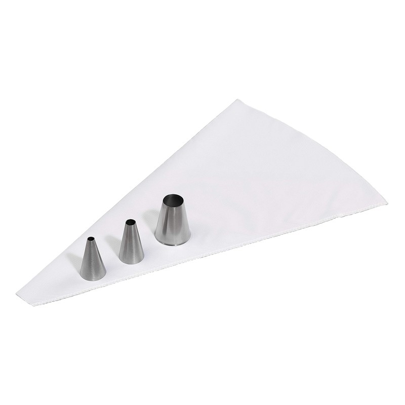 Tala Reuseable Icing Bag with 3 Stainless Steel Open Tip