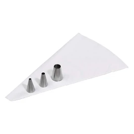 Tala Reuseable Icing Bag with 3 Stainless Steel Open Tip Nozzles, Perfect for Decorating Cupcakes and large cakes, Can be used for Piping Choux Pastry and other foods like Mashed Potato