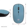 TECHZONE Mouse Inalámbrico 1200 dpi Tipo Diamante Verde