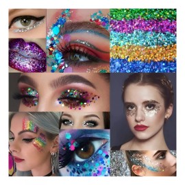 Natural Girl 3 Glitter Para Ojos Cuerpo Maquillaje Fiestas Festivales