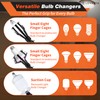 LOVEETA® Gen2 12Ft [18Ft Reach] Extendable Light Bulb Changer Pole