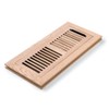 Qirui White Oak Hardwood Flush Mount Floor Register, 4X12 Inch,
