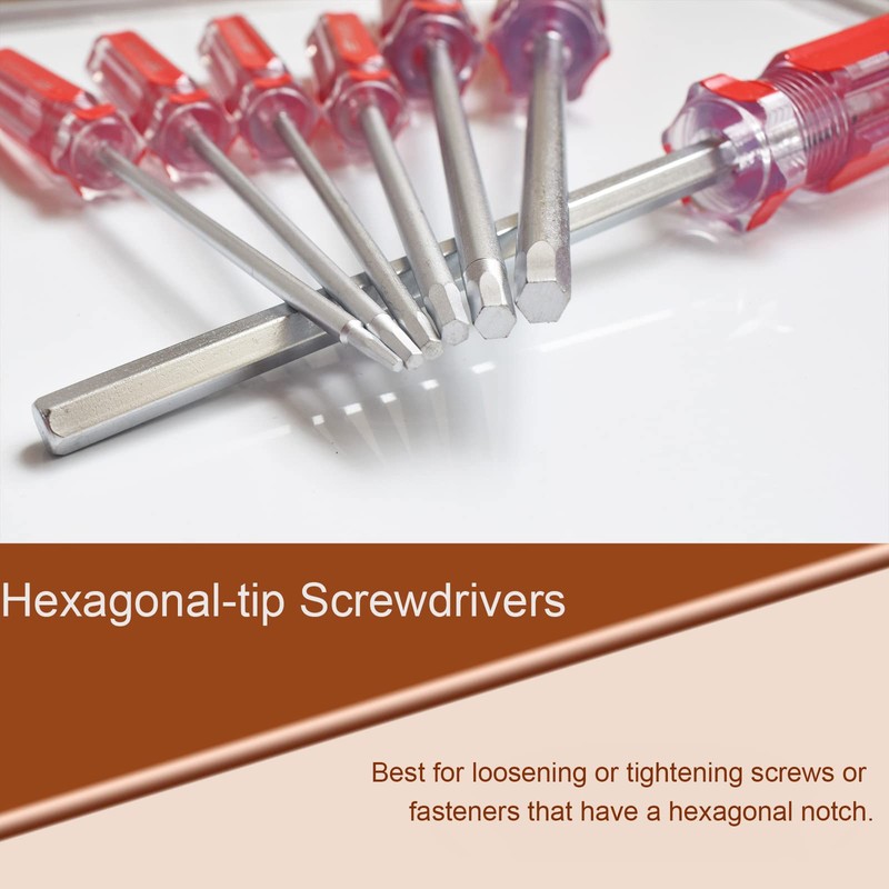 Hex Screwdriver Set Metric MM Sizes 7PCS Precision 1.5mm 2.0mm