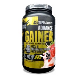 Ganador de Masa Advance Gainer de 43 Supplements, Sabor Fresa, 2 Kg                                                                                   