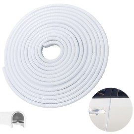 Car Door Edge Guards, 65.6Ft(20m) Car Door Protector Edge Guards Rubber Seal, Doors Edge Trim U Shape Edge Guards for Cars Trucks Suvs (White)
