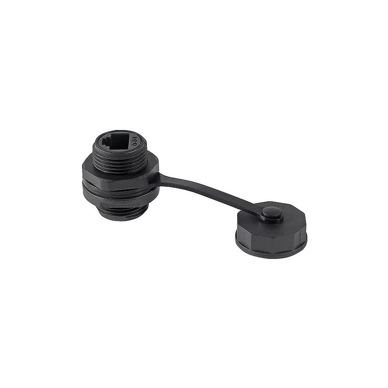 Cuatro conectores de cable de red local Ethernet RJ45 cat6