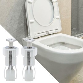 Toilet Seat Screws Replacement Kit, Bathroom Hardware Replacement, Toilet Seat Tightening Fastener for Floor Mount Fastening Replacement and Installation