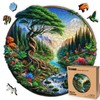 LEOGOR Large Wood Puzzles Adult Jigsaw - Exquisite Nature Puzzles for Adults, Unique Animal-Shaped Creative Colorful Mosaic, Beautiful Design, 350 Pieces, 15'' x 14.6''