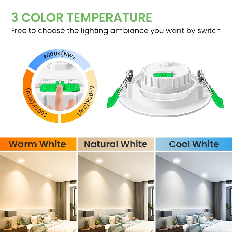 ALUSSO LIGHTING LED Recessed Spotlight, 230 V, 6 W, 540