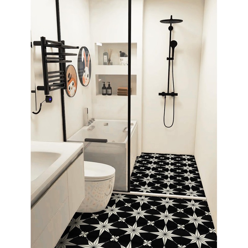 RomDeco Peel and Stick Floor Tiles: 10pc 11.81 * 11.81in