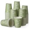 Fulmoon 100 Pcs Sage Green Paper Cups 9 oz Cup