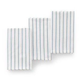 GAMUSI Pack of 3 Cotton Tea Towels, Tea Towels, 45 x 70 cm, Sea Water Colour