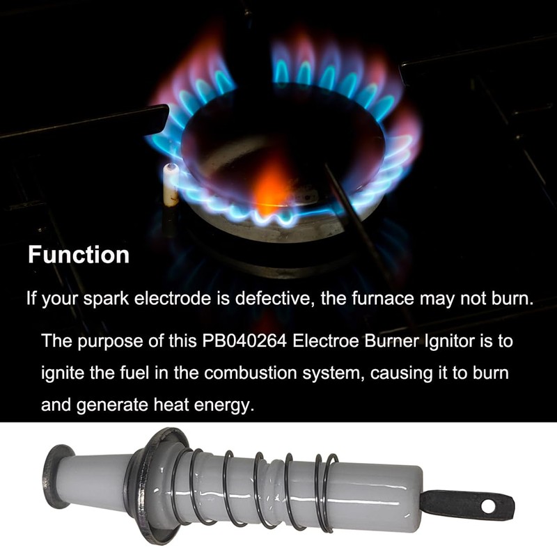 PB040264 Burner Ignitor, Gas Range Replacement Repair, Electrode with Spring