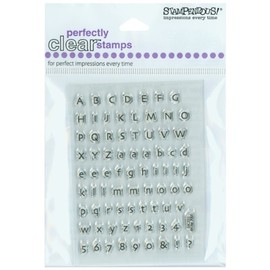 Stampendous 385203 - Sellos perfectamente transparentes, hoja de 3 x 4 pulgadas, alfabeto tonto