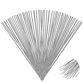 Zonon 80 Sticks Aluminum Welding Rods for Propane Torch 3/32" x 9.84" Aluminum Silicon Brazing Alloy Aluminum Soldering Rods Low Temperature Easy Melt Welding Rod for Copper Stainless Steel Iron