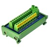 DIN Rail Mount 30Amp 48V 2x12 Position Screw Terminal Block