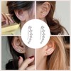 7 Crystals Ear Cuffs Hoop,Ear Cuffs For Women,Hypoallergenic Earring,Adjustable Clip