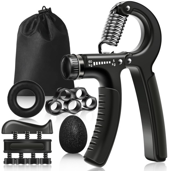 Vicloon Hand Trainer Finger Trainer, Set of 5 with 5-60