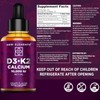 [2 𝐏𝐚𝐜𝐤] Liquid Vitamin D3 K2 Drops with Calcium for