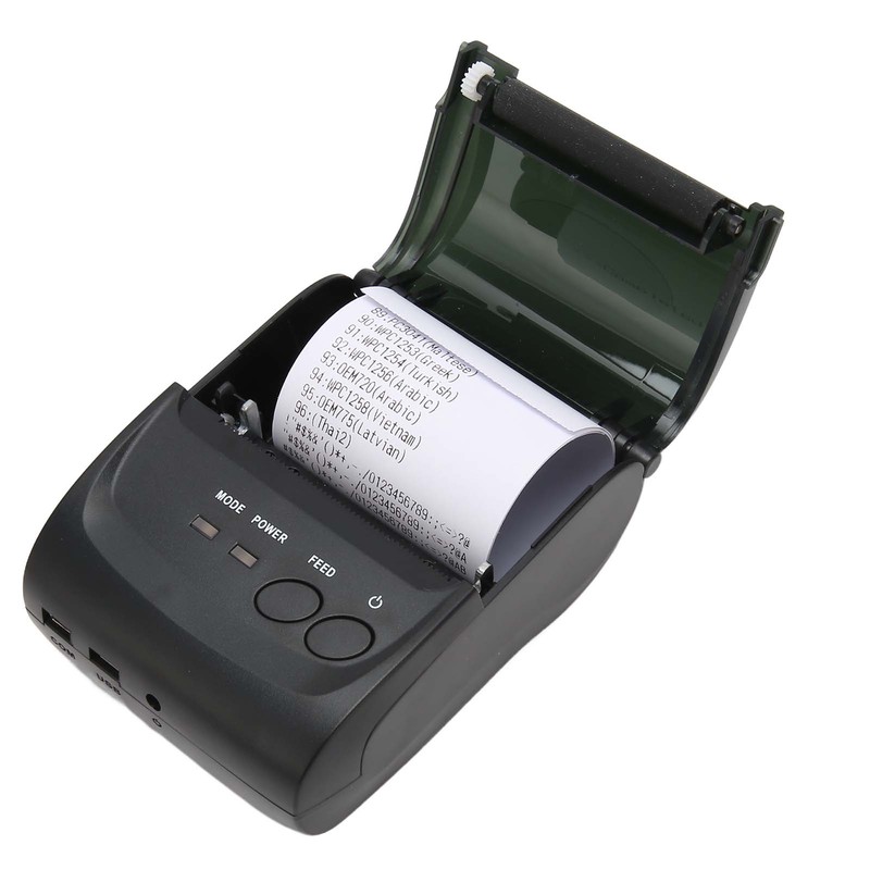 58mm Thermal Printer BT4.0 90mm/s 100km TPH 203DPI USB Interface
