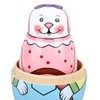 Wooden Russian Nesting Dolls Rabbit Shape Wood Nesting Dolls for