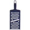 DELISH KITCHEN Pearl Metal Grater, Navy, 9.6 x 3.5 x