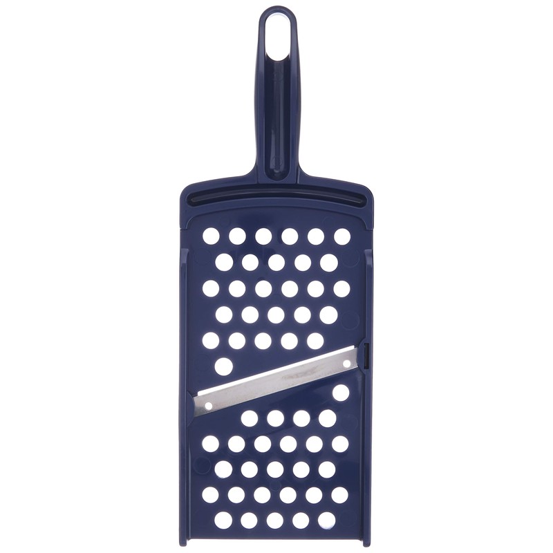 DELISH KITCHEN Pearl Metal Grater, Navy, 9.6 x 3.5 x
