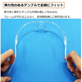 Fukui University Hospital Joint Research Product, Splash Infection Prevention, Eye Care Glass, EC-06 Premium, Virus Protection, Infection Prevention, Goggles, Hay Fever Goggles, Hay Fever Glasses (Sporty Square Shape (Men/Women))
