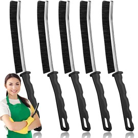 TURUM Crevice Cleaning Brush, Bathroom Gap Cleaning Brush, Hard Bristle Brush for Cleaning, Multifunctional Gap Brush, for Blind, Baseboard, Fan, Window or Sliding Door Track (5pcs)