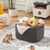 OIASKET Large Toy Basket, Rectangle Woven Rope Storage Basket for