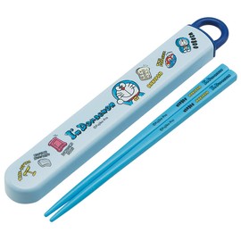 Skater ABS2AMAG Children's Antibacterial Ag+ Chopsticks & Chopsticks Case Set, Doraemon, Plush Toy, 6.5 inches (16.5 cm), Made in Japan