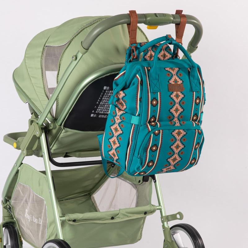 Wrangler Western Diaper Bag Aztec Backpack Organized Daypack-Cowgril Fashion:_Coffee