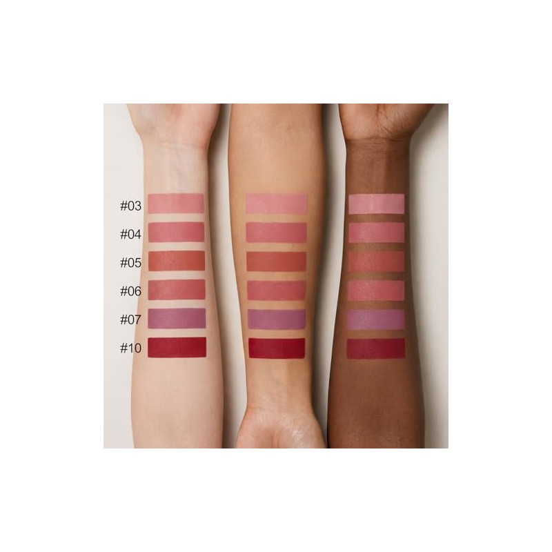 Erinde Lápiz Labial Mate, Lápiz Labial De Larga Duración, A06#