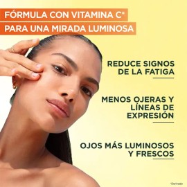 Garnier Skin Active Contorno de Ojos Express Aclara con Vitamina C, Niacinamida y Cafeína, Reduce Ojeras, 15ml                                        