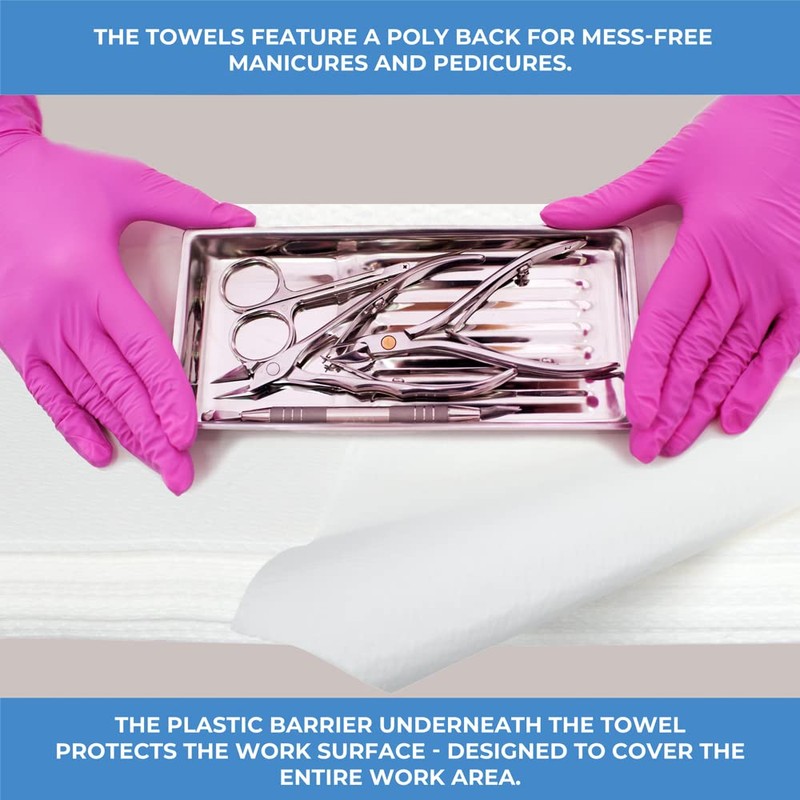 ForPro Professional Collection Premium Nail Care Towels for Manicures and