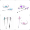 APOSITV Tiara and Wand Set for Kids, Princess 2-Piece Set,