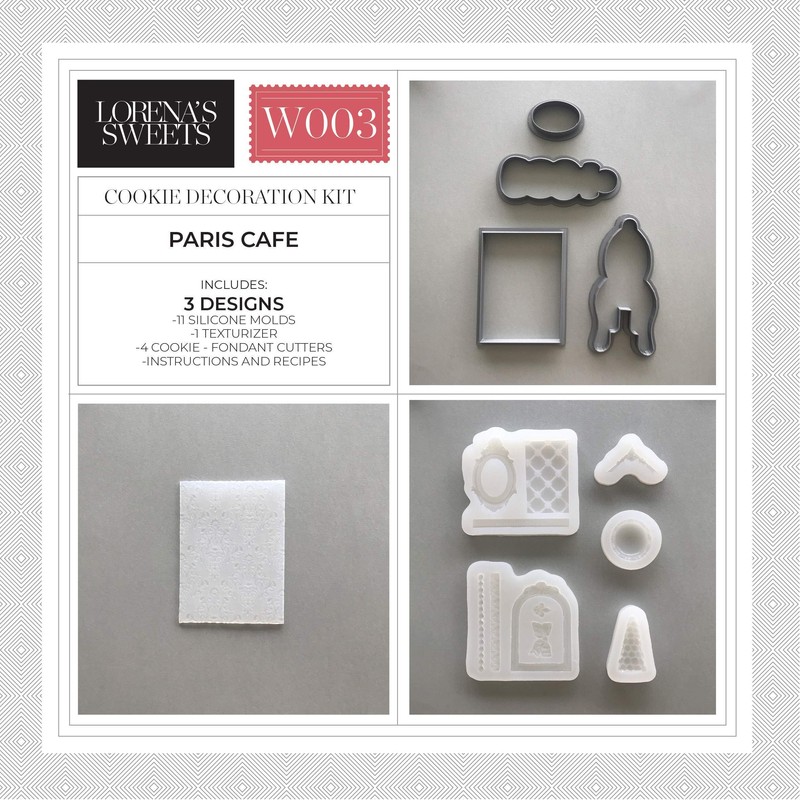 Lorena's Sweets Cookie Decoration Kit Paris Cafe