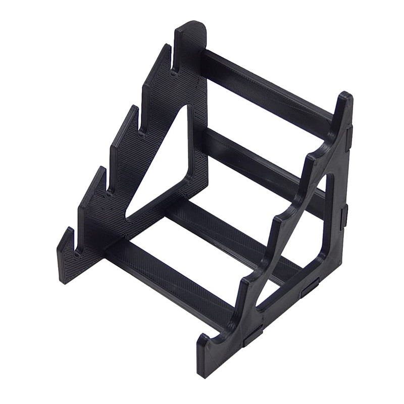 Black Knife Display Stand Rack Holder Organizer For 4 Fixed