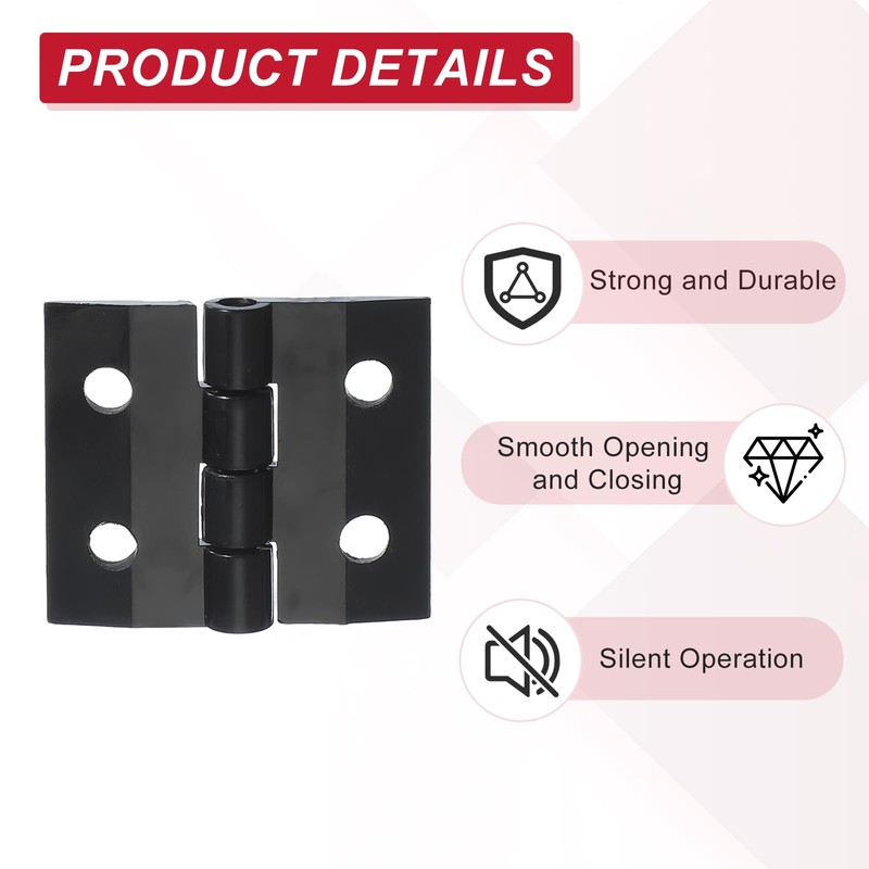 sourcing map Small Acrylic Hinges Plastic Clear Hinge 35 x