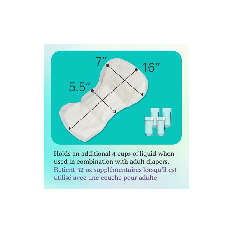 Because Overnight Booster Pads Fit All Adult Diapers, Helps Keep