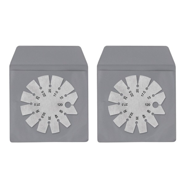 2Pcs Bevel Gauge - Stainless Steel, Compact, Multipurpose, Axe Angle