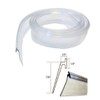 Angled Clear Vinyl Framed Shower Door Drip Sweep - 50