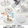 FUPUONE Jewelry Tray, Glass, Transparent, Accessory Holder, Scandinavian Style (Small