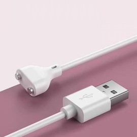 custoki Magnetic USB DC Charger Cable, Single Polarity(S-S) 6mm/0.24'' Replacement Charging Cord for Toys, Vibrators, Facial Cleansers, Electric Toothbrushes, Flashlights, Juicers
