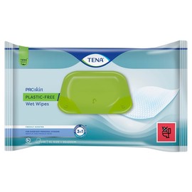 Tena ProSkin Plastic Free Wet Wipes 20cm X 30cm X 48