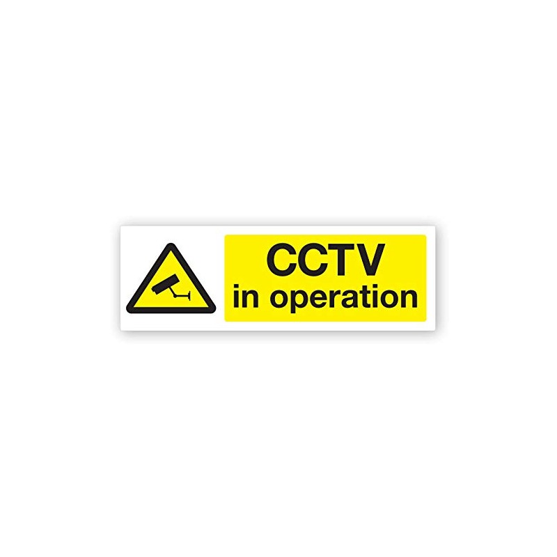 CCTV in operation Window Sticker - Security, Camera, Closed Circuit