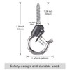 BeneLabel Wall Mount Ceiling Hooks with Safety Buckle - Plant
