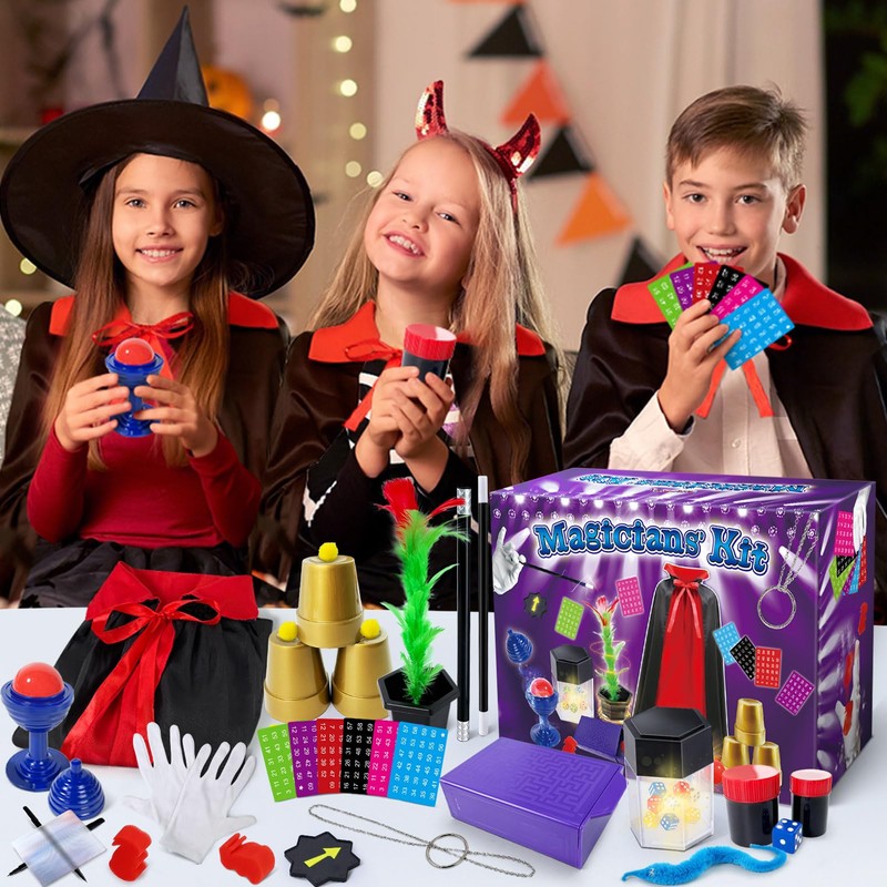 PATIFEED Magic Box Magic Set for Children Aged 6-8 Years,